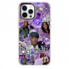 Doechii Phone Case For iPhone Samsung Galaxy Pixel OnePlus Vivo Xiaomi Asus Sony Motorola Nokia - Doechii Collage Purple Background