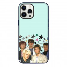 Duran Duran Phone Case For iPhone Samsung Galaxy Pixel OnePlus Vivo Xiaomi Asus Sony Motorola Nokia - Band Stars Portrait In Sky Blue Background
