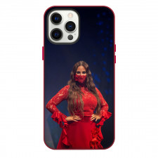 Felicia Eriksson Phone Case For iPhone Samsung Galaxy Pixel OnePlus Vivo Xiaomi Asus Sony Motorola Nokia - Felicia Eriksson In Red Outfit On Hands On Hips Poster