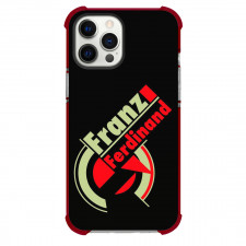 Franz Ferdinand Phone Case For iPhone Samsung Galaxy Pixel OnePlus Vivo Xiaomi Asus Sony Motorola Nokia - Logo Wordmark In Red And Brown