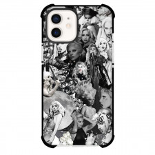 Lady Gaga Phone Case For iPhone Samsung Galaxy Pixel OnePlus Vivo Xiaomi Asus Sony Motorola Nokia - Lady Gaga Grayscale Collage Poster