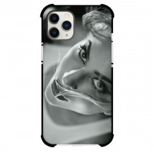 Lady Gaga Phone Case For iPhone Samsung Galaxy Pixel OnePlus Vivo Xiaomi Asus Sony Motorola Nokia - Lady Gaga Looking Upward Grayscale Poster