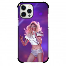 Lady Gaga Phone Case For iPhone Samsung Galaxy Pixel OnePlus Vivo Xiaomi Asus Sony Motorola Nokia - Lady Gaga Performing At Halftime Show Purple Background