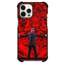 George Michael Phone Case For iPhone Samsung Galaxy Pixel OnePlus Vivo Xiaomi Asus Sony Motorola Nokia - George Michael Arms Outstretched Red Background