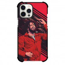 J Cole Phone Case For iPhone And Samsung Galaxy - J Cole Singing Vector Illustration