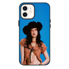 Jennie Kim Phone Case For iPhone Samsung Galaxy Pixel OnePlus Vivo Xiaomi Asus Sony Motorola Nokia - Jennie Kim Wear Cowgirl Outfit And Standing On Blue Background