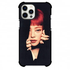 Jennie Kim Phone Case For iPhone Samsung Galaxy Pixel OnePlus Vivo Xiaomi Asus Sony Motorola Nokia - Jennie Kim Is Peeking Inside The Black Cartain Poster