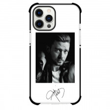 Justin Timberlake Phone Case For iPhone Samsung Galaxy Pixel OnePlus Vivo Xiaomi Asus Sony Motorola Nokia - Justin Timberlake Grayscale Portrait With Signature Poster
