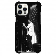 Justin Timberlake Phone Case For iPhone Samsung Galaxy Pixel OnePlus Vivo Xiaomi Asus Sony Motorola Nokia - Justin Timberlake Holding Microphone Grayscale Poster