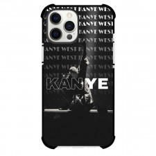 Kanye West Phone Case For iPhone Samsung Galaxy Pixel OnePlus Vivo Xiaomi Asus Sony Motorola Nokia - Kanye West Performing In Word Art Background Grayscale Poster