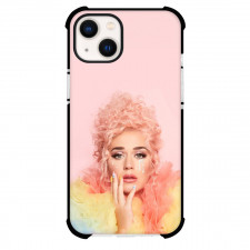 Katy Perry Phone Case For iPhone Samsung Galaxy Pixel OnePlus Vivo Xiaomi Asus Sony Motorola Nokia - Katy Perry Teary Eyes Portrait On Pink Background
