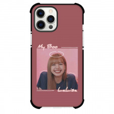 Lisa Phone Case For iPhone And Samsung Galaxy - Lisa BlackPink Smiling On Pink Background
