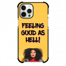 Lizzo Phone Case For iPhone Samsung Galaxy Pixel OnePlus Vivo Xiaomi Asus Sony Motorola Nokia - Lizzo Feeling Good As Hell Portrait On Yellow Background