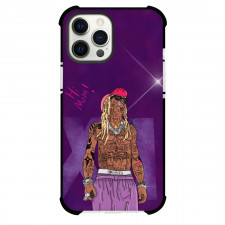 Lil Wayne Phone Case For iPhone Samsung Galaxy Pixel OnePlus Vivo Xiaomi Asus Sony Motorola Nokia - Lil Wayne XI Standing Cartoon Art On Purple Background