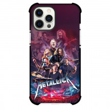 Metallica Phone Case For iPhone Samsung Galaxy Pixel OnePlus Vivo Xiaomi Asus Sony Motorola Nokia - Metallica Concert Collage Red and Blue Background