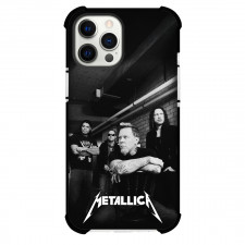 Metallica Phone Case For iPhone Samsung Galaxy Pixel OnePlus Vivo Xiaomi Asus Sony Motorola Nokia - Metallica Group James Hetfield Sitting Black and White Poster