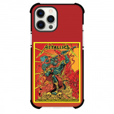 Metallica Phone Case For iPhone Samsung Galaxy Pixel OnePlus Vivo Xiaomi Asus Sony Motorola Nokia - Metallica Madrid Concert 2024 Poster Red Background