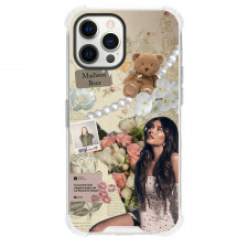 Madison Beer Phone Case For iPhone Samsung Galaxy Pixel OnePlus Vivo Xiaomi Asus Sony Motorola Nokia - Madison Beer Looking Up Flowers Background Collage Poster