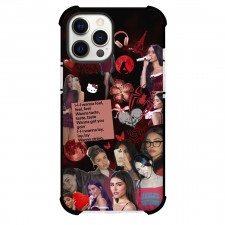 Madison Beer Phone Case For iPhone Samsung Galaxy Pixel OnePlus Vivo Xiaomi Asus Sony Motorola Nokia - Madison Beer Pink Outfits Black Background Collage Poster