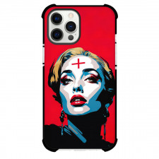 Madonna Phone Case For iPhone Samsung Galaxy Pixel OnePlus Vivo Xiaomi Asus Sony Motorola Nokia - Madonna Pop Art On Red Background