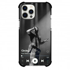 Post Malone Phone Case For iPhone Samsung Galaxy Pixel OnePlus Vivo Xiaomi Asus Sony Motorola Nokia - Post Malone Circles Playlist Grayscale Poster