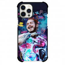 Post Malone Case For iPhone Samsung Galaxy Pixel OnePlus Vivo Xiaomi Asus Sony Motorola Nokia - Portrait Neon Sign Background