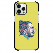 Post Malone Phone Case For iPhone And Samsung Galaxy - Post Malone Smoking Side Head Illustration