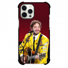 Post Malone Phone Case For iPhone Samsung Galaxy Pixel OnePlus Vivo Xiaomi Asus Sony Motorola Nokia - Post Malone Wears Yellow Suit In A Concert Poster