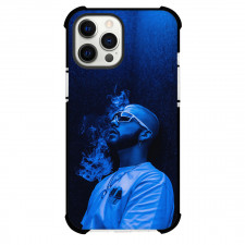 Manuel Turizo Phone Case For iPhone Samsung Galaxy Pixel OnePlus Vivo Xiaomi Asus Sony Motorola Nokia - Manuel Turizo Side Portrait On Blue Light And Smoke Background