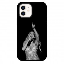 Mariah Carey Phone Case For iPhone Samsung Galaxy Pixel OnePlus Vivo Xiaomi Asus Sony Motorola Nokia - Mariah Carey Singing On Stage Grayscale Poster