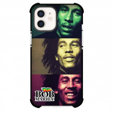 Bob Marley Phone Case For iPhone and Samsung Galaxy Devices - Bob Marley Avatar On Green Yellow Red Background