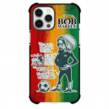 Bob Marley Phone Case For iPhone and Samsung Galaxy Devices - Bob Marley Chibi Art On Words Art Background