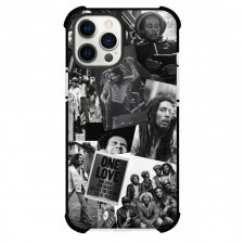 Bob Marley Phone Case For iPhone and Samsung Galaxy Devices - Bob Marley Collage Grayscale