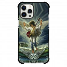 Bob Marley Phone Case For iPhone and Samsung Galaxy Devices - Bob Marley Portrait Angel Wings On Lion Sea Background