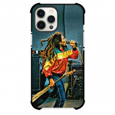 Bob Marley Phone Case For iPhone and Samsung Galaxy Devices - Bob Marley Side Portrait Singing
