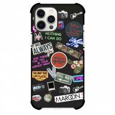 Maroon 5 Phone Case For iPhone Samsung Galaxy Pixel OnePlus Vivo Xiaomi Asus Sony Motorola Nokia - Maroon 5 Lyrics Sticker Mania Collage Poster