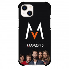 Maroon 5 Phone Case For iPhone Samsung Galaxy Pixel OnePlus Vivo Xiaomi Asus Sony Motorola Nokia - Maroon 5 Member Portrait On Black Background