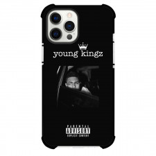 Myke Towers Phone Case For iPhone Samsung Galaxy Pixel OnePlus Vivo Xiaomi Asus Sony Motorola Nokia - Myke Towers Young Kingz Grayscale Poster