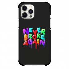NBA Youngboy Phone Case For iPhone And Samsung Galaxy - NBA Youngboy Never Broke Again Logo Melting On Black Background