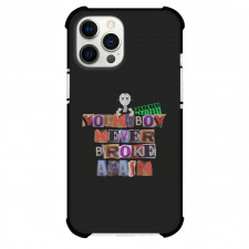 NBA Youngboy Phone Case For iPhone And Samsung Galaxy - NBA Youngboy Never Broke Again Word Art On Black Background