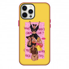 Nicki Minaj Phone Case For iPhone Samsung Galaxy Pixel OnePlus Vivo Xiaomi Asus Sony Motorola Nokia - Nicki Minaj Fan Art Yellow Background