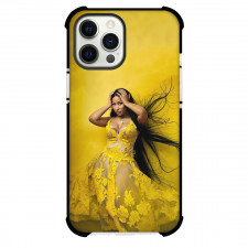 Nicki Minaj Phone Case For iPhone Samsung Galaxy Pixel OnePlus Vivo Xiaomi Asus Sony Motorola Nokia - Nicki Minaj Wears Yellow Dress On Yellow Background