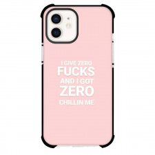 Nicki Minaj Phone Case For iPhone Samsung Galaxy Pixel OnePlus Vivo Xiaomi Asus Sony Motorola Nokia - Nicki Minaj Lyrics I Give Zero F**k And I Got Zero Chillin Me On Pink Background