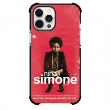 Nina Simone Phone Case For iPhone Samsung Galaxy Pixel OnePlus Vivo Xiaomi Asus Sony Motorola Nokia - Nina Simone 1933 - 2003 Red Background Vintage Poster