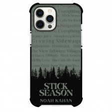 Noah Kahan Phone Case For iPhone Samsung Galaxy Pixel OnePlus Vivo Xiaomi Asus Sony Motorola Nokia - Noah Kahan Stick Season On Silhouette Pine Tree Background