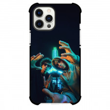 Ofenbach Phone Case For iPhone Samsung Galaxy Pixel OnePlus Vivo Xiaomi Asus Sony Motorola Nokia - Ofenbach Hands Out Neon Sign Background