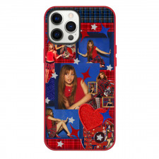PinkPantheress Phone Case For iPhone Samsung Galaxy Pixel OnePlus Vivo Xiaomi Asus Sony Motorola Nokia - PinkPantheress Blue And Red Stars Collage Poster