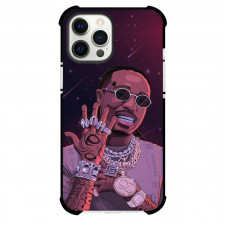 Quavo Phone Case For iPhone And Samsung Galaxy - Quavo Showing Ornaments Illustration Art