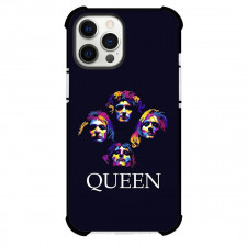 The Queens Phone Case For iPhone And Samsung Galaxy - The Queens Wpap Art On Black Background