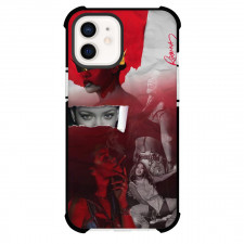 Rihanna Phone Case For iPhone Samsung Galaxy Pixel OnePlus Vivo Xiaomi Asus Sony Motorola Nokia - Rihanna Fan Art Poster Gray Red Effect